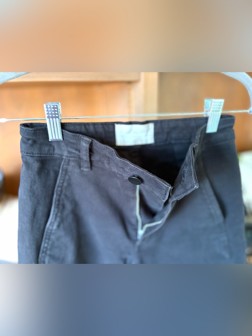 Everlane Women’s’ Barrel Leg Cargo Utility Black Denim Jeans Size 00 Minimalist - Picture 8 of 16